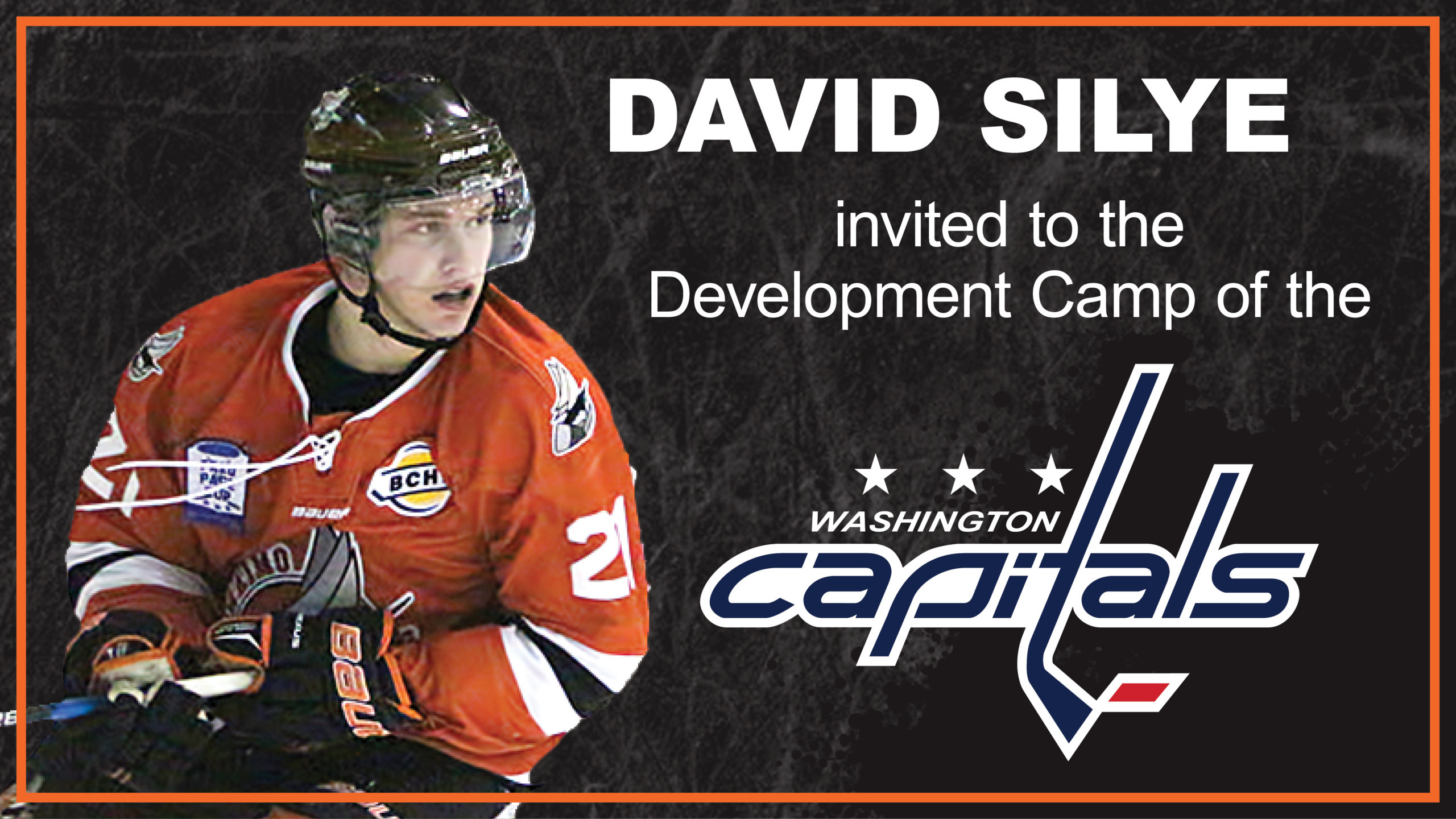 David Silye at Washington Capitals Development Camp Nanaimo Clippers