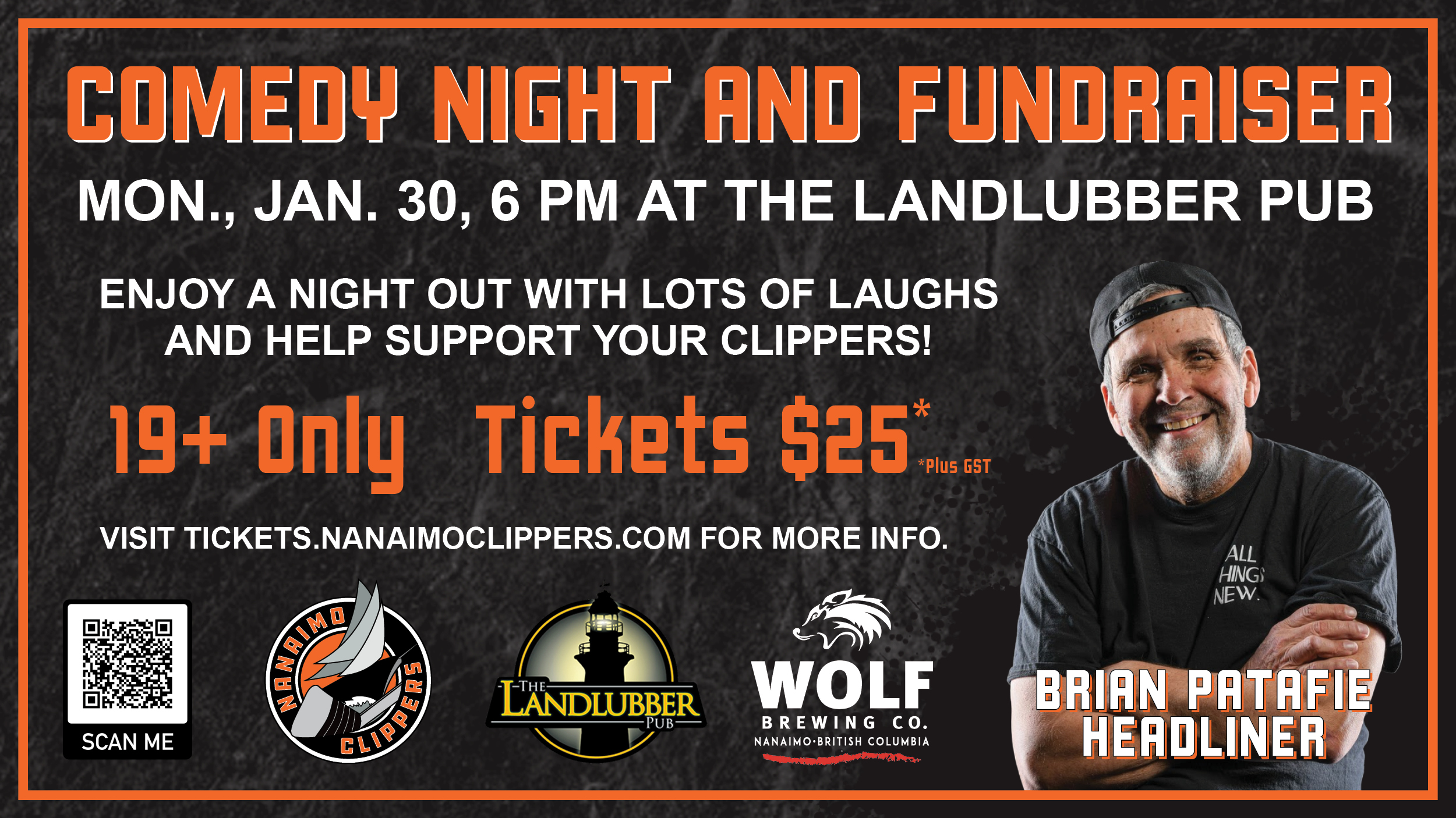 comedy night fundraiser flyer