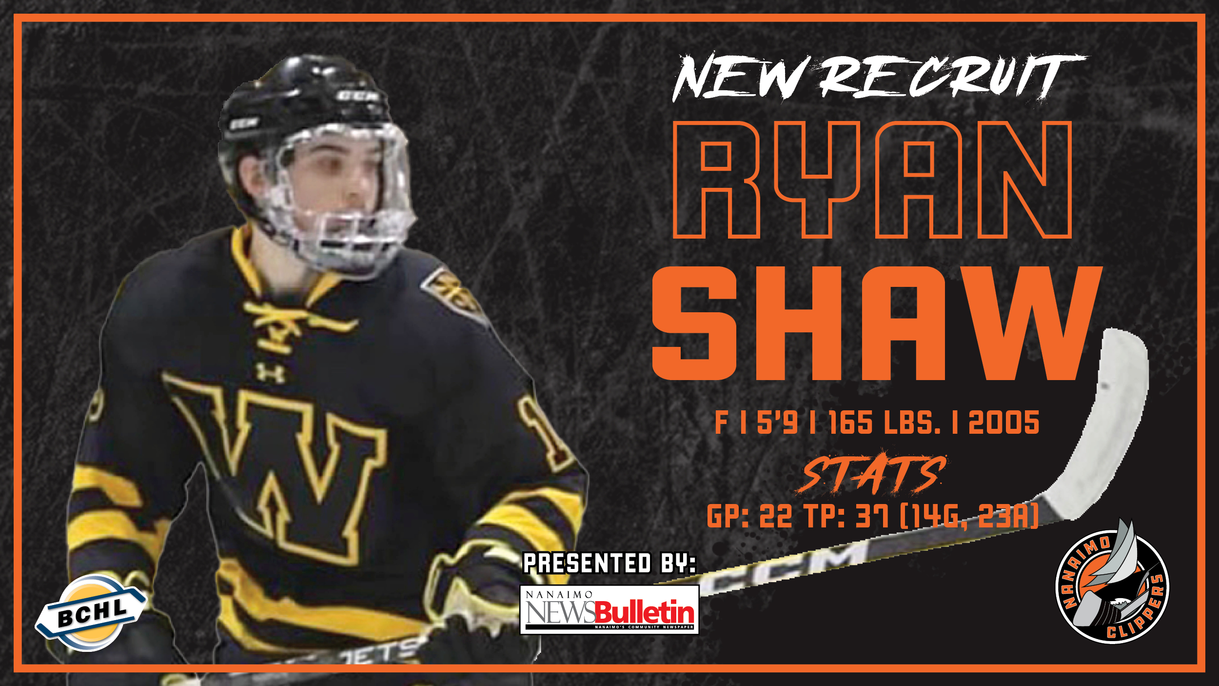 Clippers add Ryan Shaw for 20232024 Season Nanaimo Clippers Flipboard